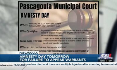 Pascagoula Municipal Court to offer Amnesty Day