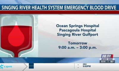 ‘Critical blood shortage’: Singing River Health System hosting emergency blood drive