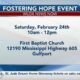 Happening February 24: Fostering Hope Event at First Baptist Church