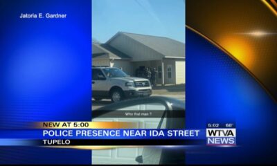 Heavy police presence seen on Ida Street in Tupelo Tuesday afternoon