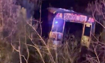 Crash involving 18-wheeler and school bus in Jefferson Davis County