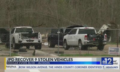 Jackson police recover 9 stolen vehicles