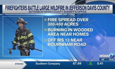 Jefferson Davis County wildfire widespread