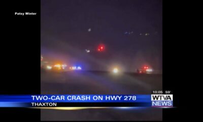 Two-car crash reported along Highway 278 in Thaxton
