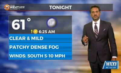 2/26 – The Chief's “Dense Morning Fog” Monday Morning Forecast