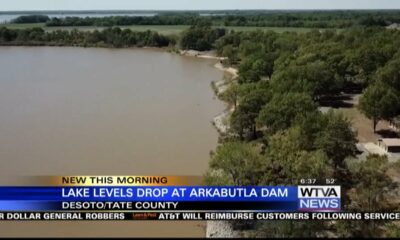 Lake levels continue to drop at the Arkabutla Dam