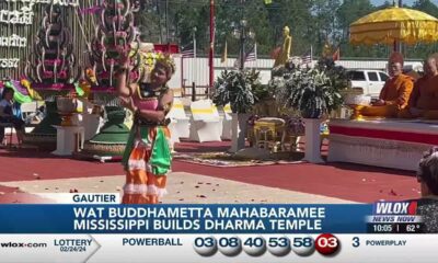 Gautier officials attend Buddhist temple ribbon cutting for new courtyard