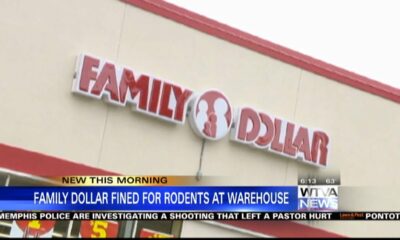 Family Dollar stores fined for rodents at warehouse
