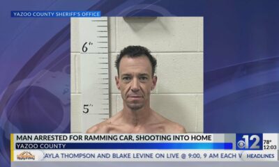 Man accused of ramming car into Yazoo County home