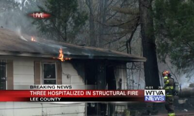 Several firefighters taken to hospital after large fire in Lee County