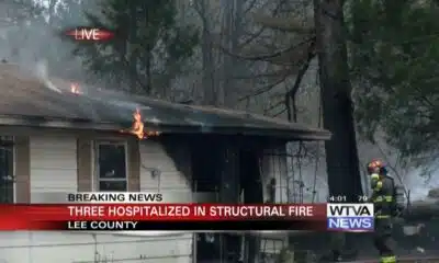 Several firefighters taken to hospital after large fire in Lee County