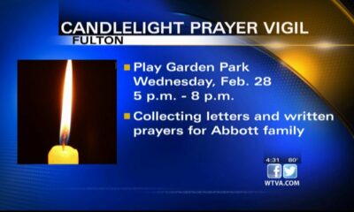 Candlelight prayer vigil being held for Mississippi National Guardsmen in Fulton