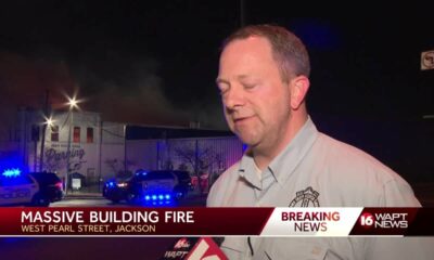 Fire rekindles in downtown Jackson