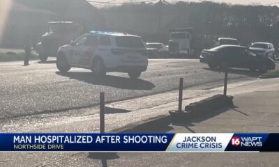 Man hospitalized after shooting