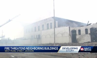 Fire reignites in downtown Jackson