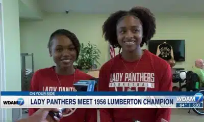 Lumberton Lady Panthers meet member of school's last girls basketball state championship team