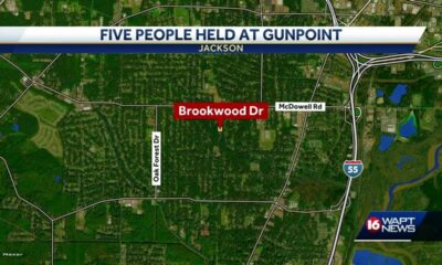5 people held at gunpoint, 1 shot