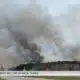 More than 400 acres have burned in Hancock Co. as crews continue to fight fires