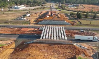 DRONE FOOTAGE: 1-10 work happening at Menge Avenue ahead of new Buc-ee's