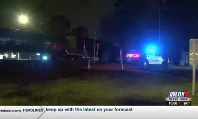 Train collides with car after getting stuck on railroad tracks in Ocean Springs