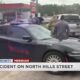 Accident on North Hills Street