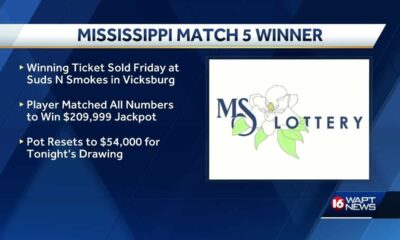 Vicksburg lottery winner takes home 0K