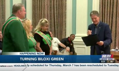 LIVE: Biloxi “Turning Green” in preparation for St. Patrick's Day