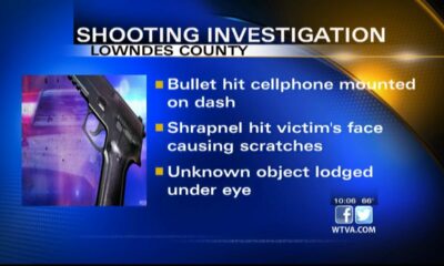 Person shot at while at stop sign in Lowndes County
