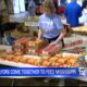 Food collected during March of the Mayors packed in Tupelo