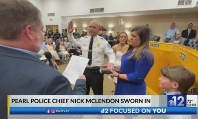 Nick McLendon sworn in as Pearl’s police chief