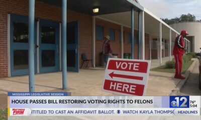Mississippi House passes bill to restore voting rights to felons
