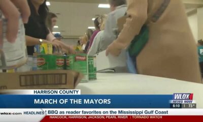 Thousands of boxes filled with food donations during ‘March of the Mayors’