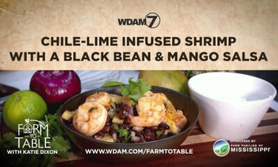 Farm to Table: Chile-lime infused shrimp with a black bean & mango salsa
