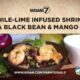 Farm to Table: Chile-lime infused shrimp with a black bean & mango salsa