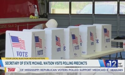 Secretary of State Michael Watson visits polling precincts
