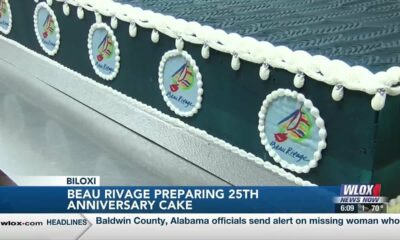 Beau Rivage pastry team prepares cake for 25th anniversary celebration