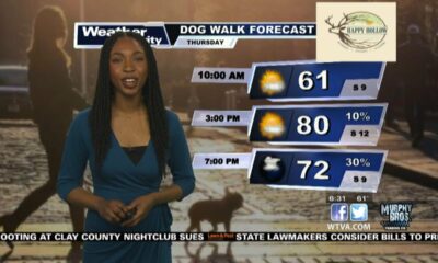 Dog Walk Forecast for Mar. 14 – Kao Jennings