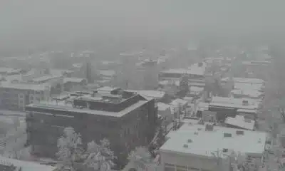 DRONE FOOTAGE: Snowy Cherry Creek Neighborhood in Denver, CO.
