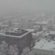 DRONE FOOTAGE: Snowy Cherry Creek Neighborhood in Denver, CO.