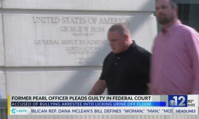 Ex-Pearl officer pleads guilty to bullying arrestee into licking urine off floor