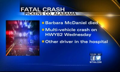 Multi-Vehicle crash in Pickens County leaves one person dead and one hurt