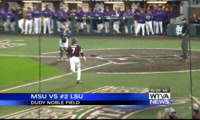 MSU baseball takes down #2 LSU in game 1 of series.