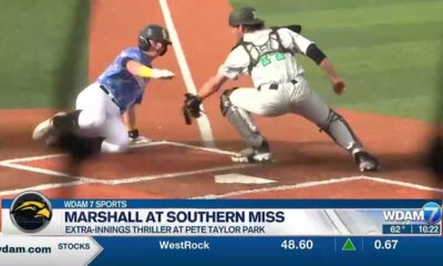'Catcher obstruction' call gives USM 2-1 win in 13 innings