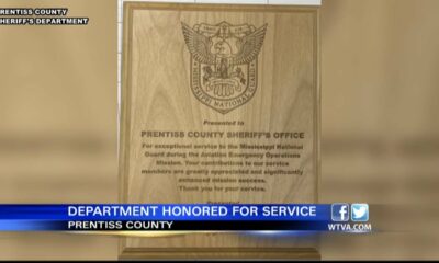 Prentiss County Sheriff’s Office honored by National Guard for service