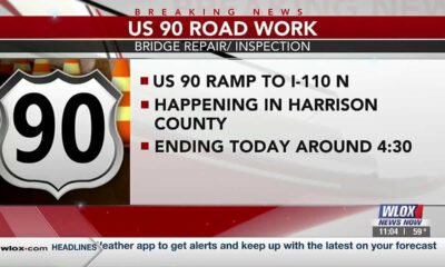 Repair, inspection work on U.S. 90 ramp to I-110