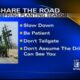 Use caution when approaching tractors on roadways