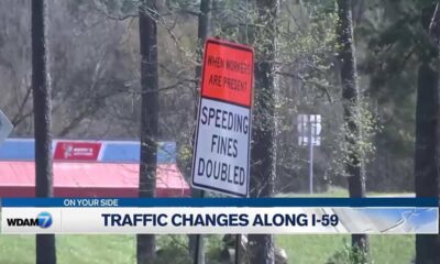 Traffic changes along I-59