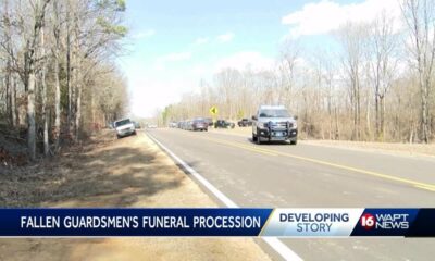 Procession held to honor fallen guardsman