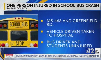 One injured in Pearl school bus crash