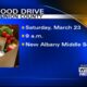 Food drive to be held on March 23 at New Albany Middle School